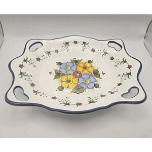 Ceramica Albalat Spanish Pottery Hand-Painted 10.5" Serving Platter Wall Plate
